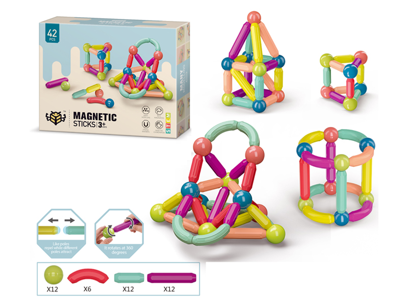 42PCS DIY Magnetic Building Blocks