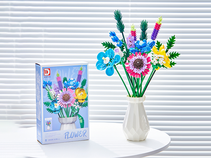 528+PCS Plant Building Block Series