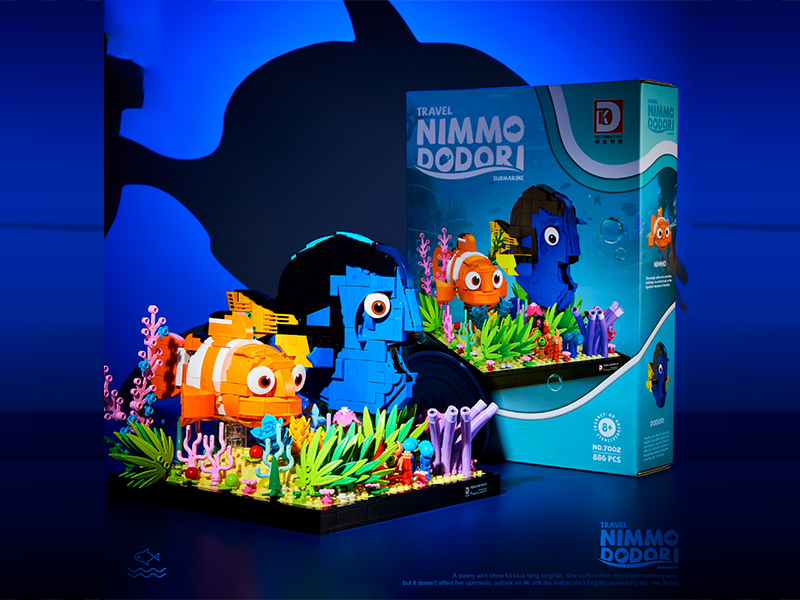 886+PCS Ecological Cylinder Building Block Series