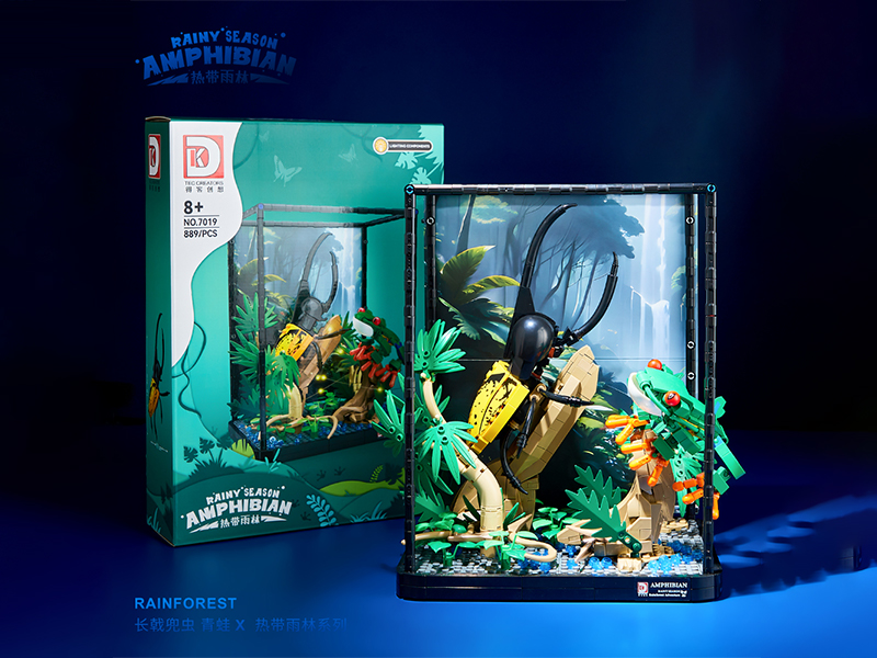 889+PCS Ecological Cylinder Building Block Series