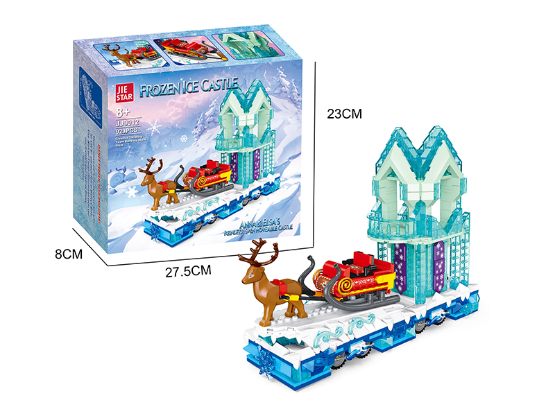929PCS Building Blocks-Ice And Snow Deer Car