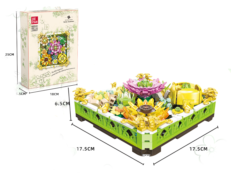 492PCS Building Blocks-Flower Series