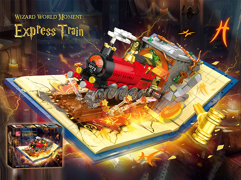 889PCS Building Blocks-Hogwarts Express