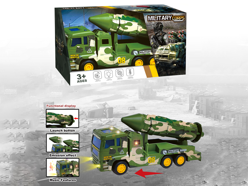 Friction Military Missile Vehicle With Ejection