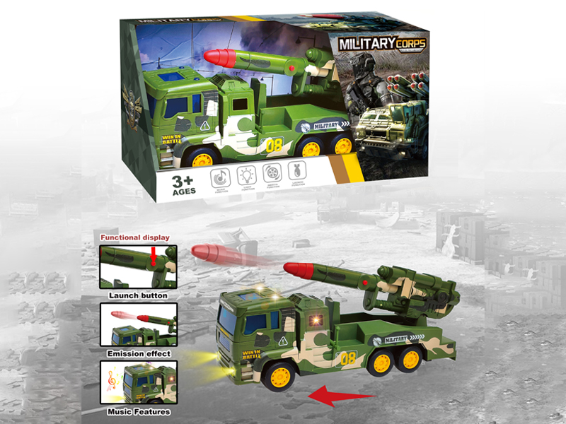 Friction Military Missile Vehicle With Ejection