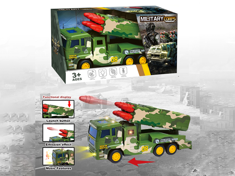 Friction Military Missile Vehicle With Ejection