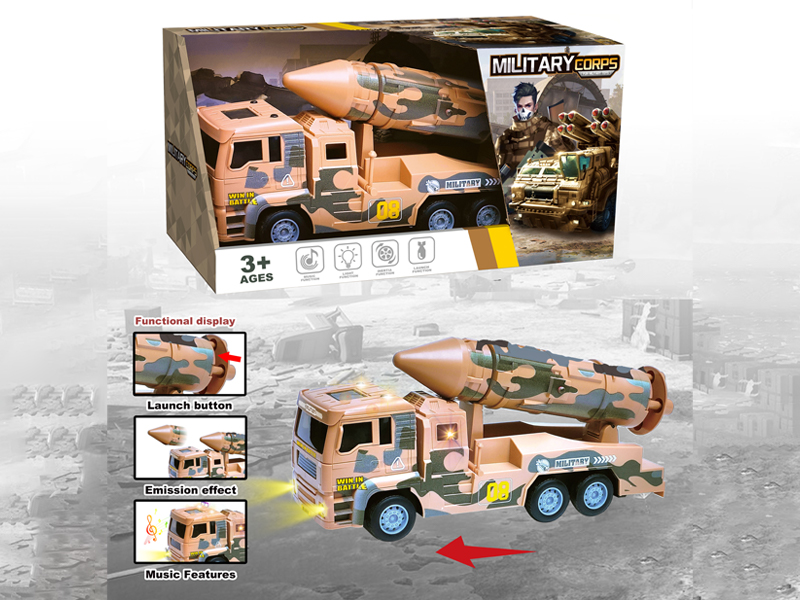 Friction Military Missile Vehicle With Ejection