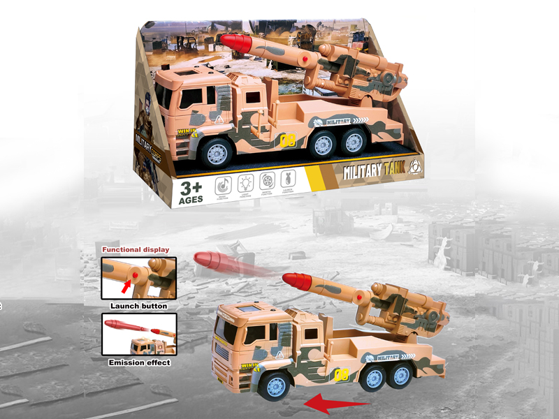 Friction Military Missile Vehicle With Ejection