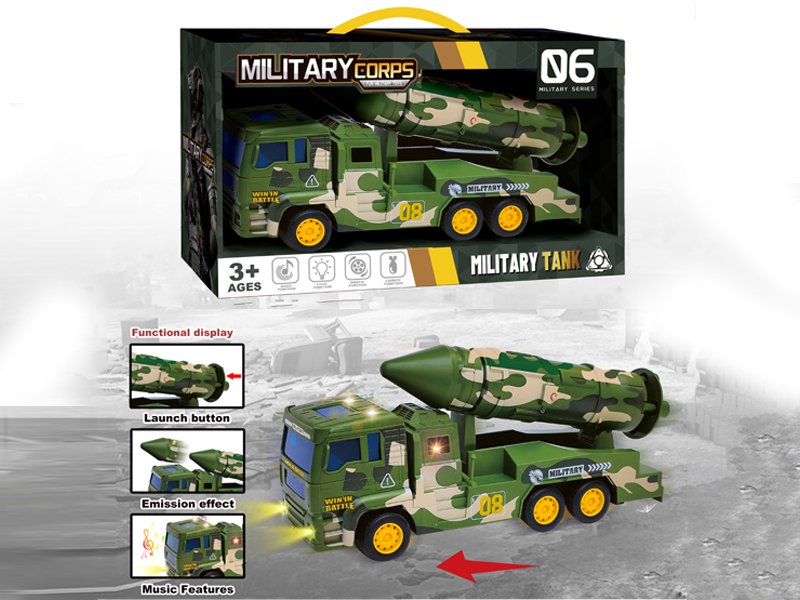 Friction Military Missile Vehicle With Ejection