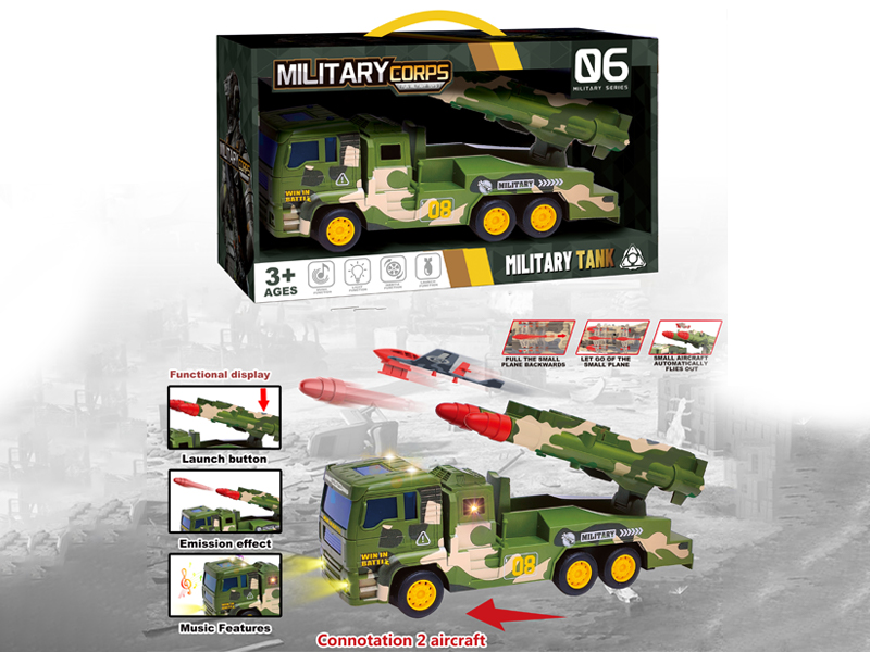 Friction Military Missile Vehicle With Ejection