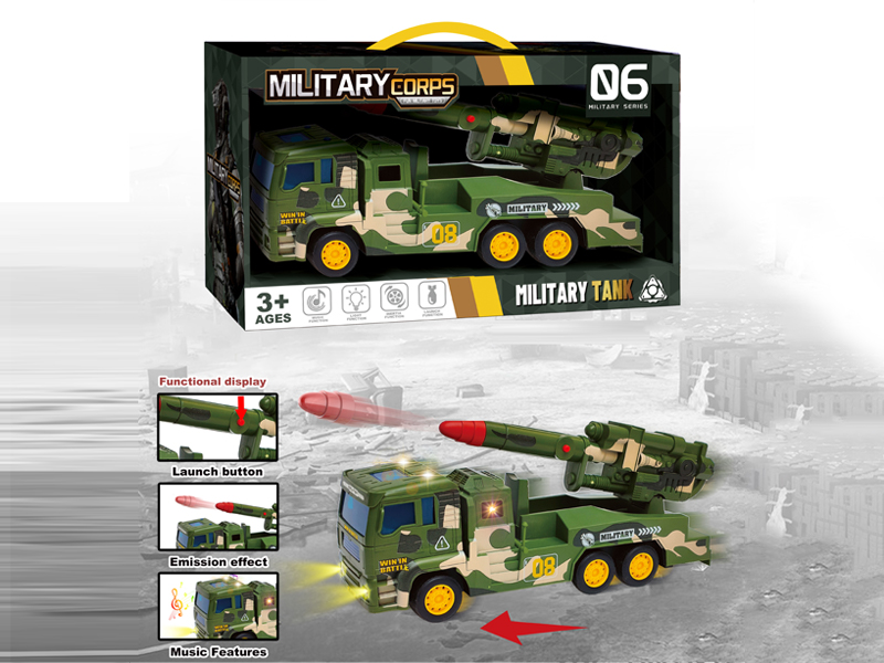 Friction Military Missile Vehicle With Ejection