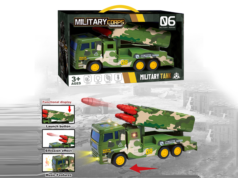 Friction Military Missile Vehicle With Ejection