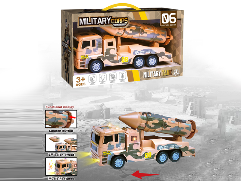 Friction Military Missile Vehicle With Ejection