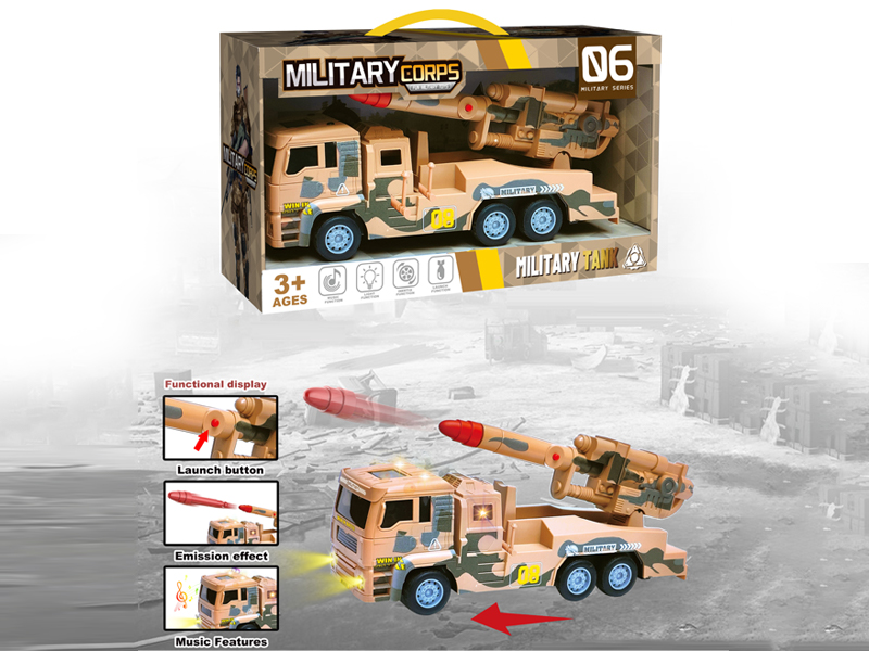 Friction Military Missile Vehicle With Ejection