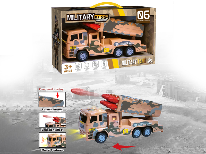 Friction Military Missile Vehicle With Ejection