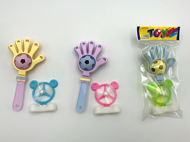 Hand Clapper Rattle + Fan(2PCS)