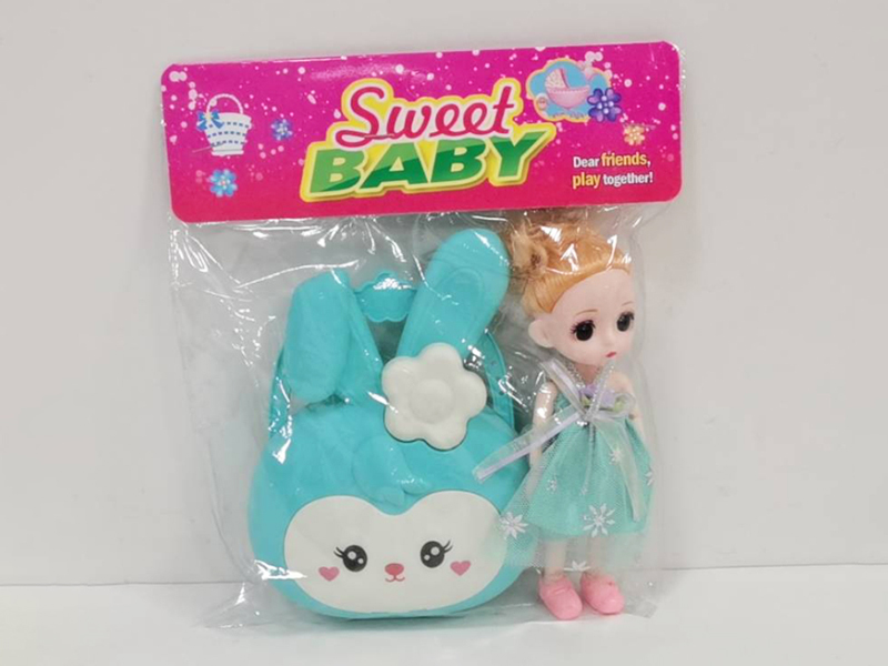 6 Inch Solid Joint Doll + Handbag