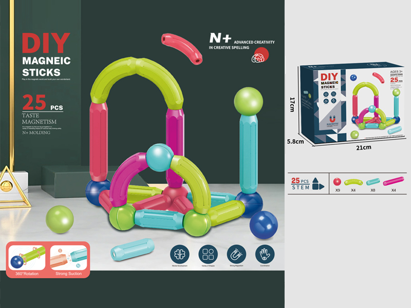 Magnetic Bar Building Block 25PCS