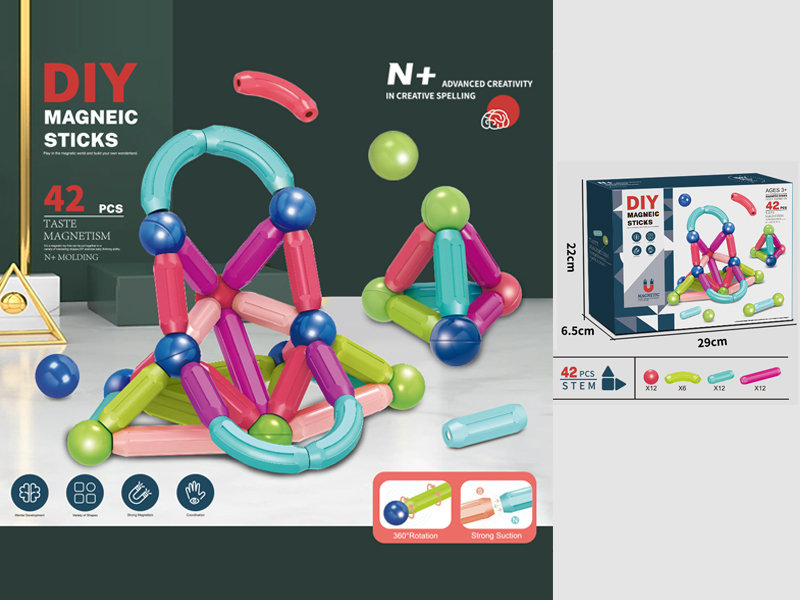 Magnetic Bar Building Block 42PCS