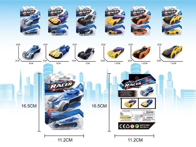 1:64 Slide Alloy Racing Car