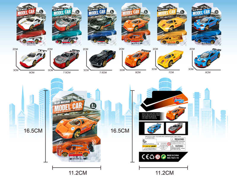 1:64 Slide Alloy Racing Car