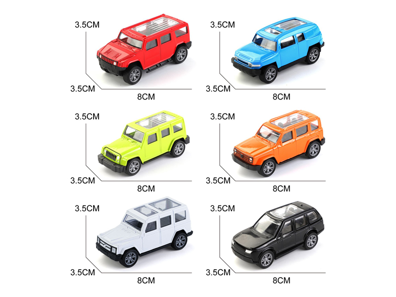 1:60 Pull Back Alloy Off Road Vehicle