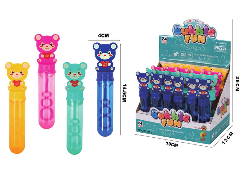 Cartoon Bear Bubble Sticks 24pcs