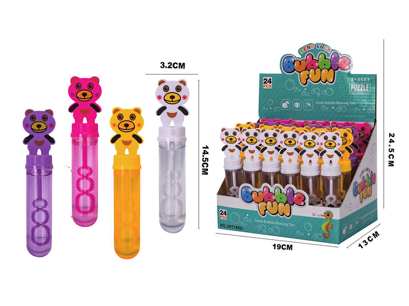 Cartoon Bear Bubble Sticks 24pcs