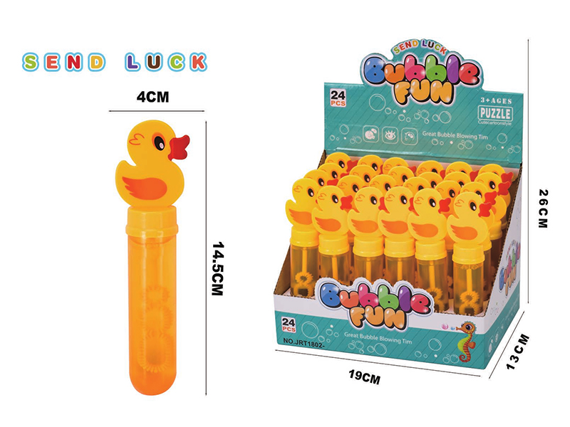 Cartoon Duck Bubble Sticks 24pcs