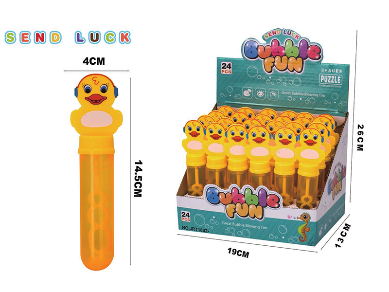Cartoon Duck Bubble Sticks 24pcs