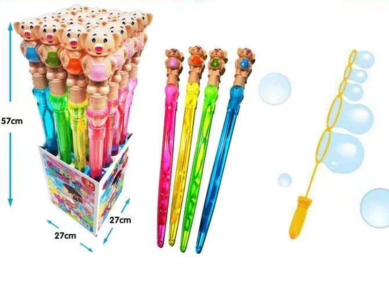 Cartoon Pig Bubble Sticks 16pcs