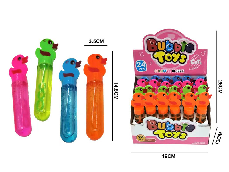 Cartoon Duck Bubble Sticks 24pcs