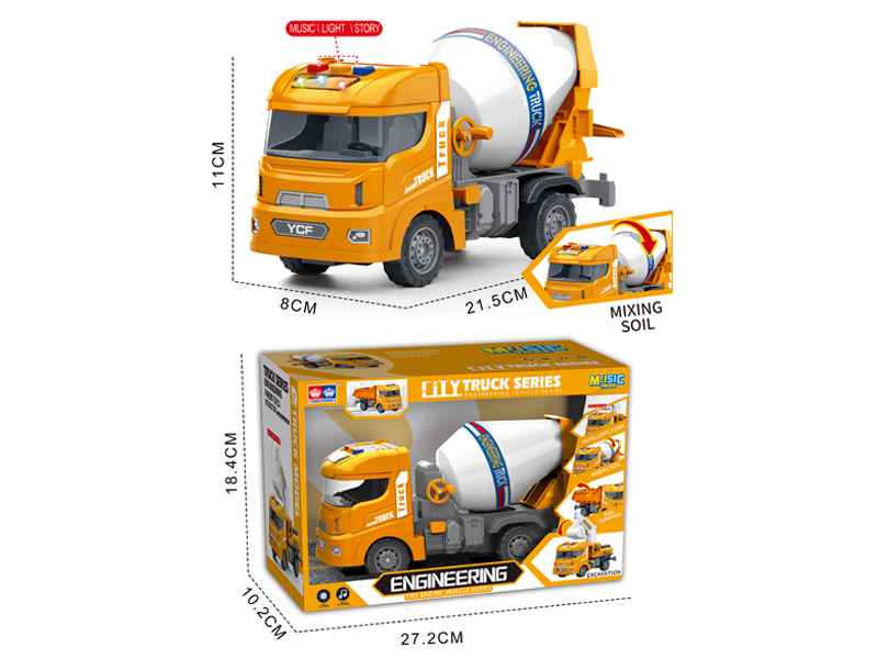 Friction Engineering Vehicles With Light And Music(Sand Douche)