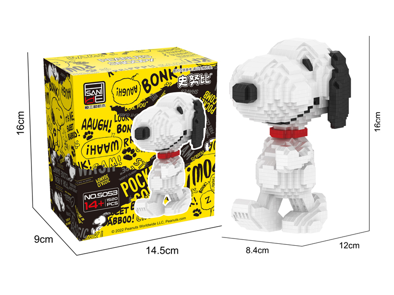 1520PCS Micro Snoopy Building Block