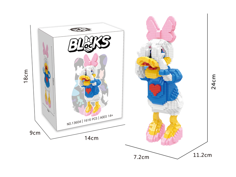 1616PCS Micro Cartoon Building Block