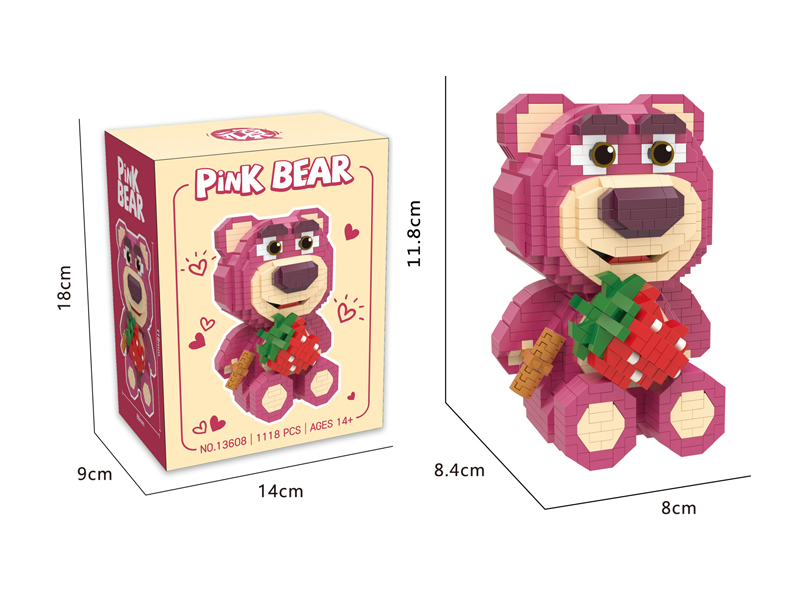 1118PCS Micro Cartoon Building Block