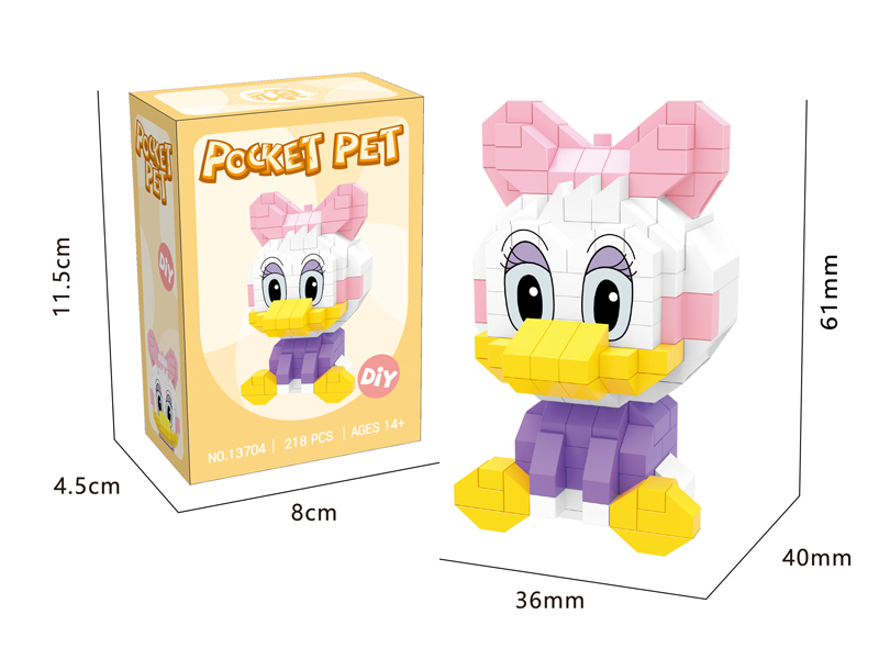 218PCS Micro Cartoon Building Block