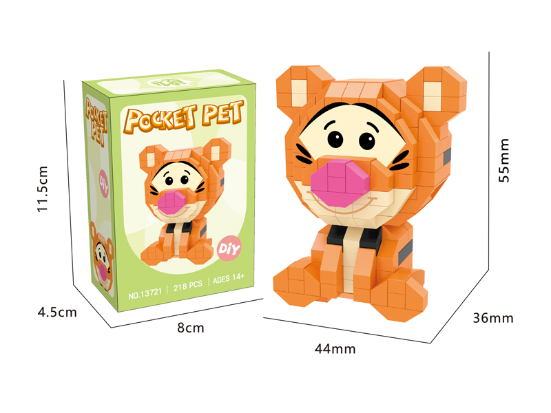 218PCS Micro Cartoon Building Block