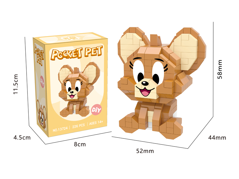 226PCS Micro Cartoon Building Block