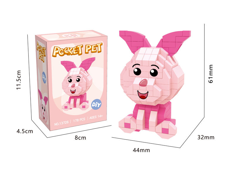 178PCS Micro Cartoon Building Block