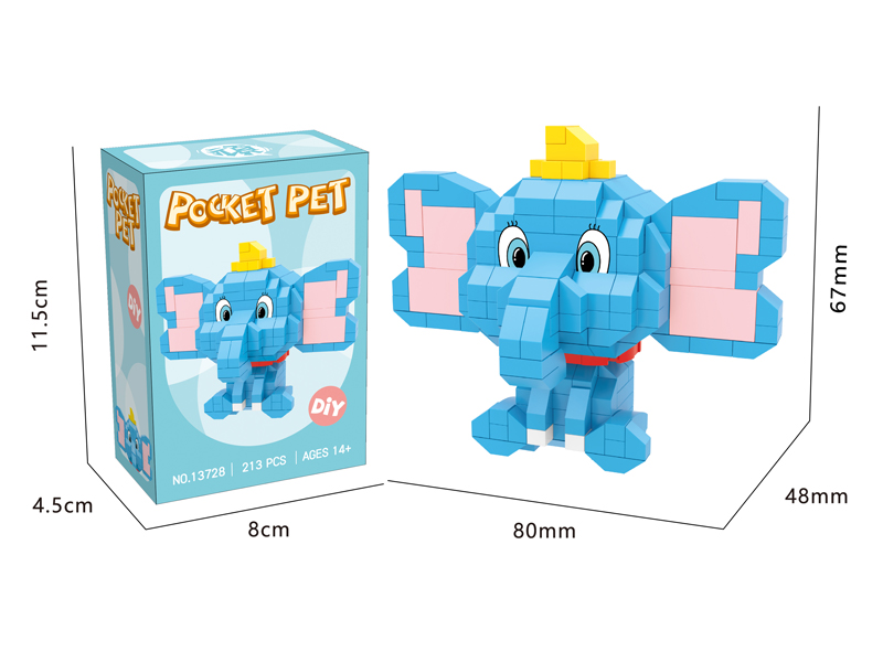 213PCS Micro Cartoon Building Block