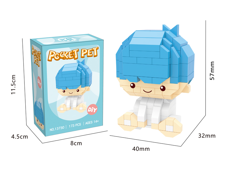 173PCS Micro Cartoon Building Block