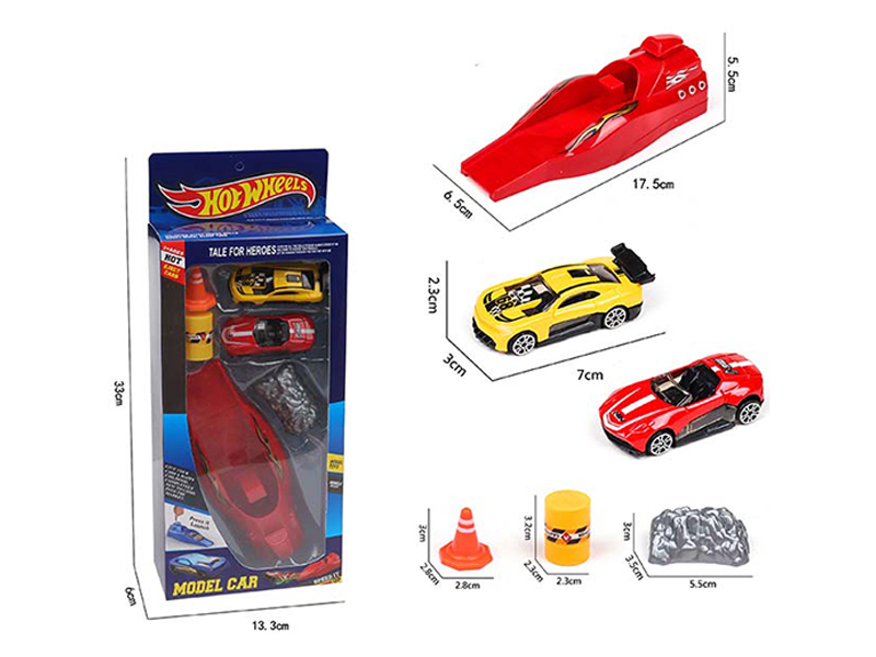 Slide Alloy Racing Car Set