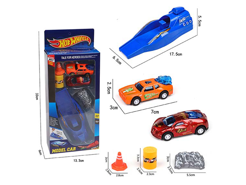 Slide Alloy Sports Car Set