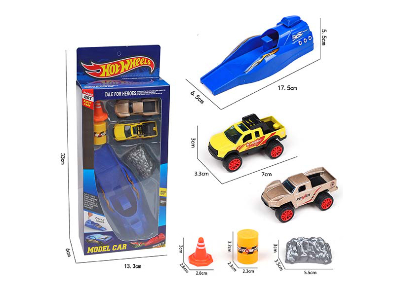 Slide Alloy Pickup Truck Set