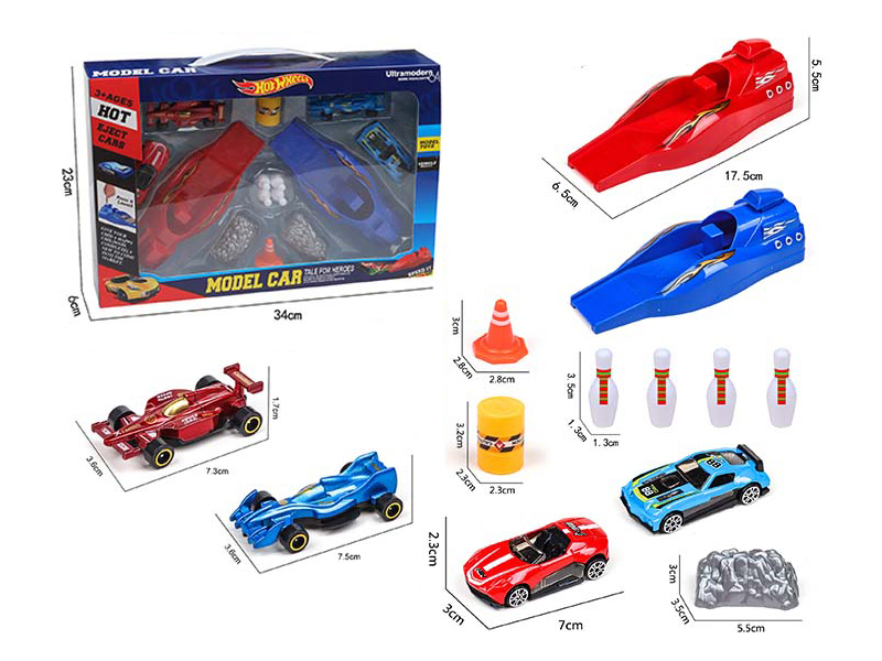 Slide Alloy Racing Car Set