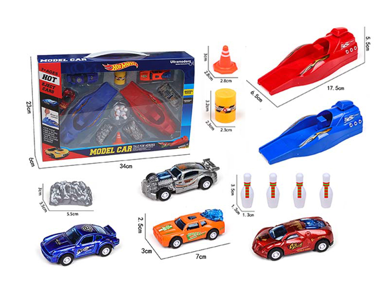 Slide Alloy Sports Car Set