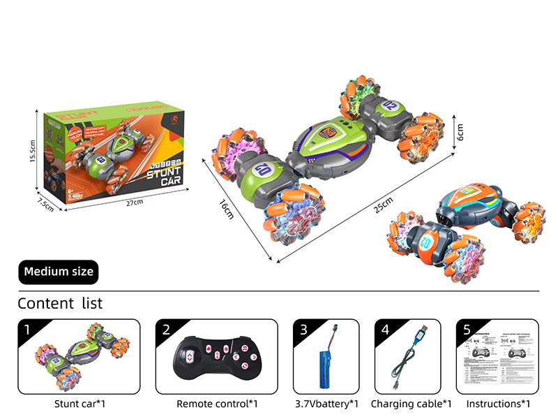 1:18 Remote Control Stunt Twist Car