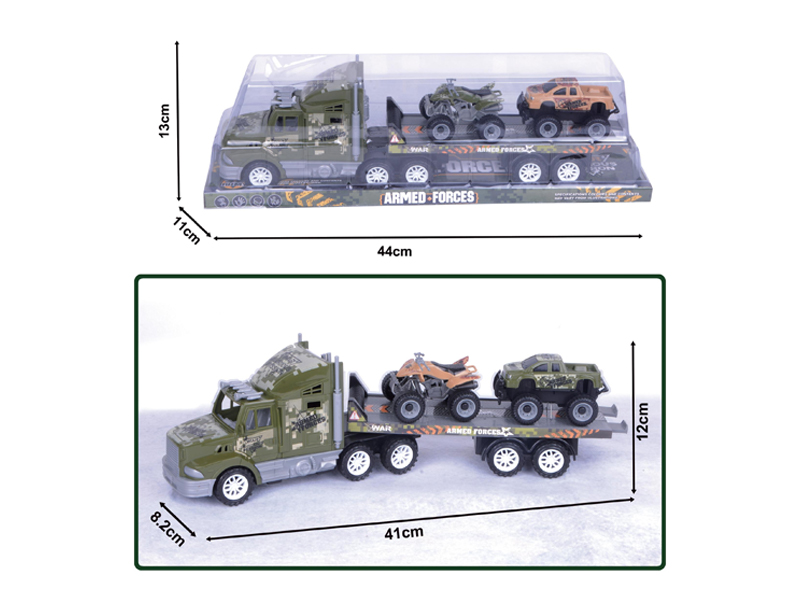 Friction Single Layer Military Flatbed Trailer