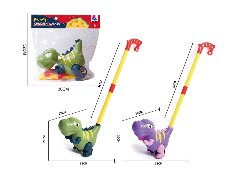 Hand Pushed Tyrannosaurus Rex Learning Walker